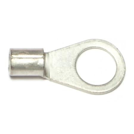 Midwest Fastener Ring Terminal, 8 AWG, Bare Insulated, 8 PK 66986
